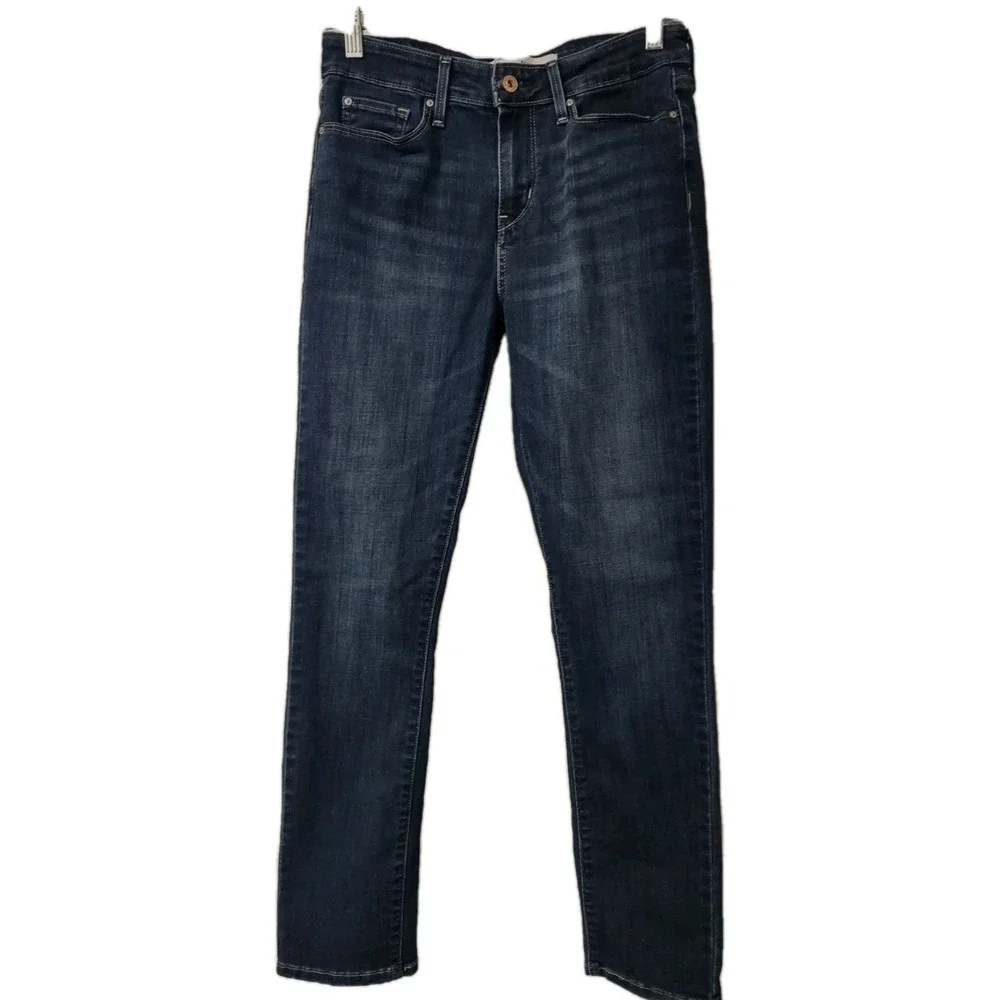 Jeans Signature by Levi Strauss Slim Mid‎ Rise Blue 8M W29 L30 Women's Normcore